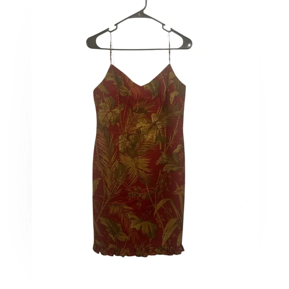 maggy london cocktail dresses Dress Womens 2 Black White Floral Satin Sheath Party Be bold and daring in the Maggy London Maggy London Crew Neck 34